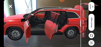 AR car showroom prototype